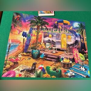 Tropical Hipster Paradise 1,000 Piece Puzzle